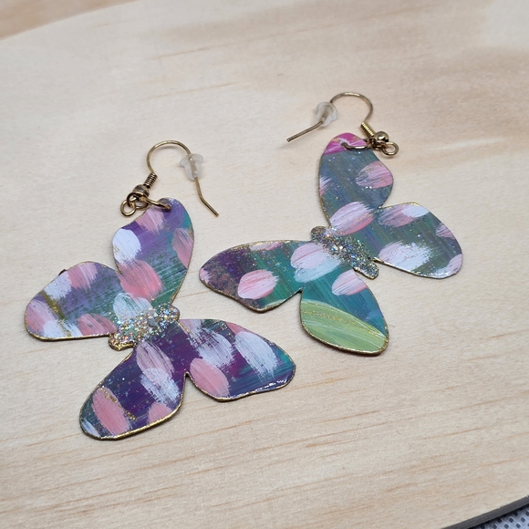 Hand Crafted Handmade Earrings Boho Colorful Lightweight Casual- E006 - Picture 7 of 7